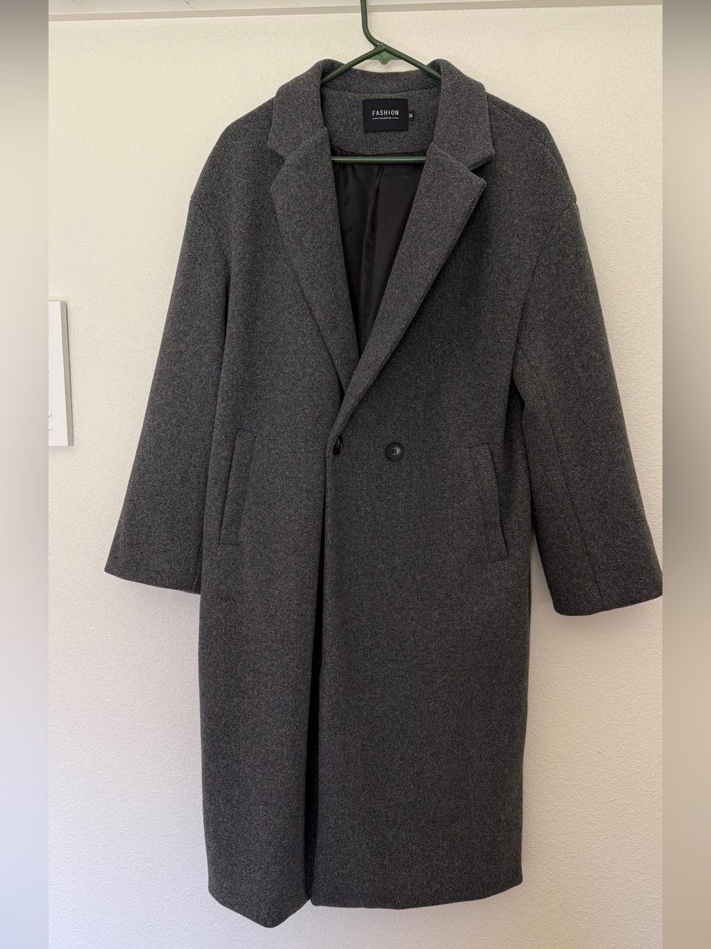 Charcoal Gray Women’s Wool Blend Overcoat